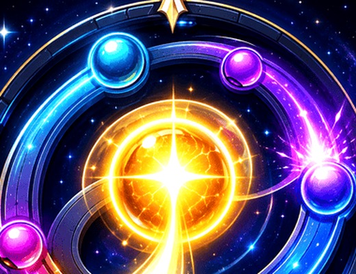 Close view of the glowing stellar orbit